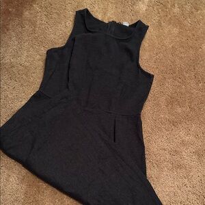 Elegant Gray Sleeveless Dress